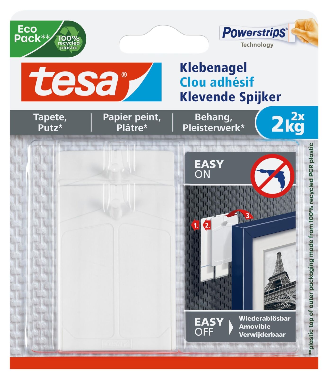 tesa Klebenagel Tapete & Putz bis 2kg NUOVO