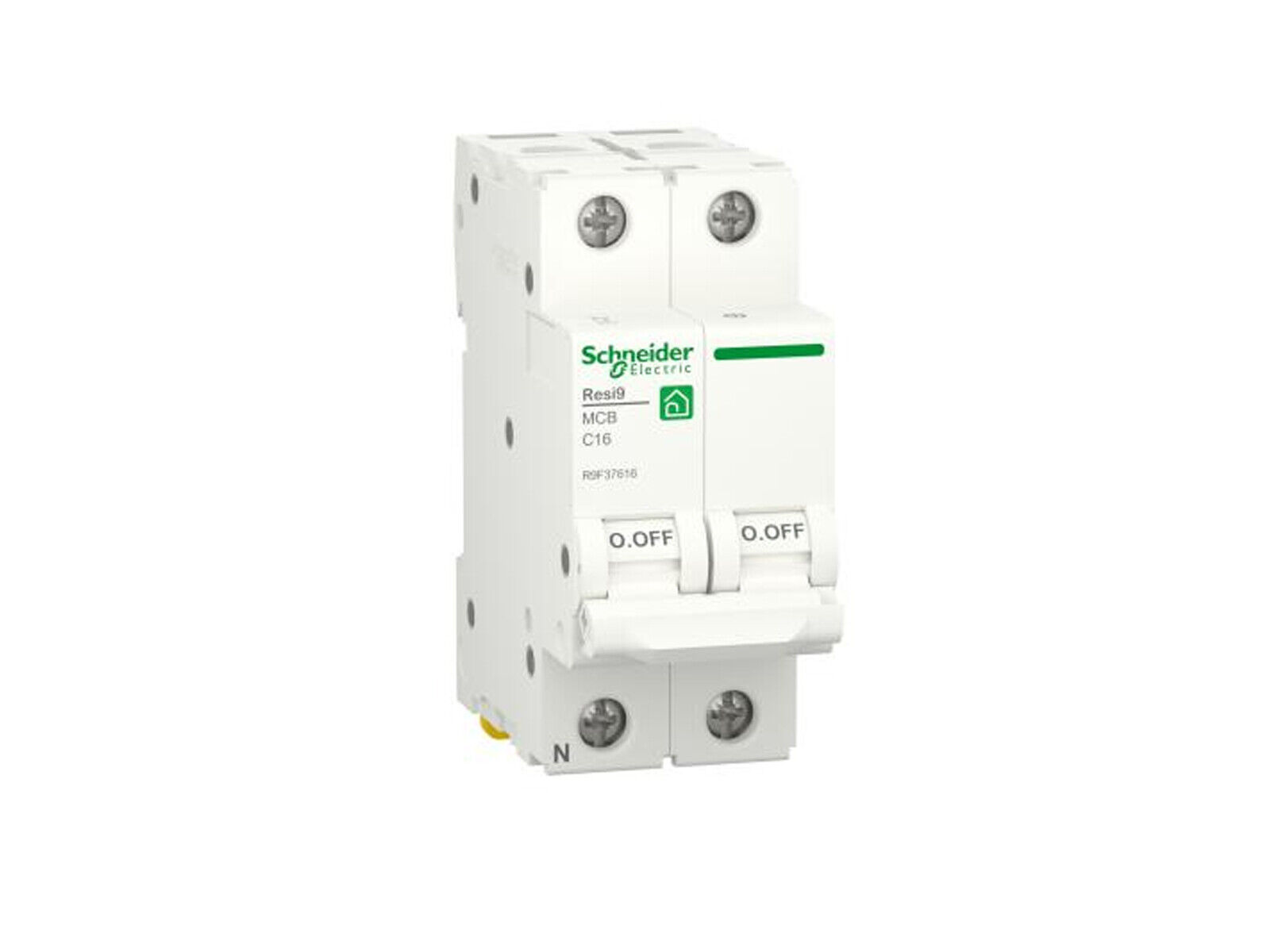 INTERRUTTORE MAGNETOTERMICO 16A 1P+N AC 2 MODULI 4500 R9F37616