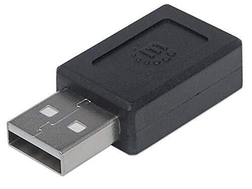 Usb-C To Usb 2.0 A F/M Adapter- Black Polybag NUOVO