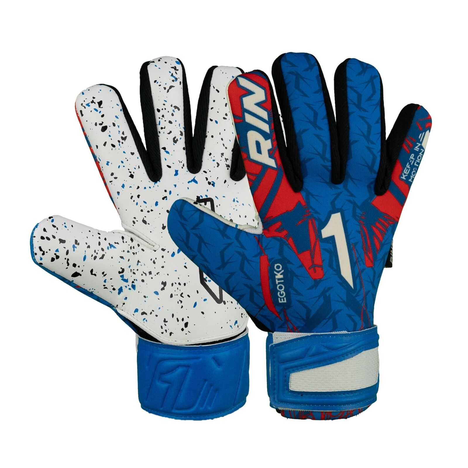 Goalkeeper Gloves Rinat Egotiko As Blue (Size: 6) NUOVO