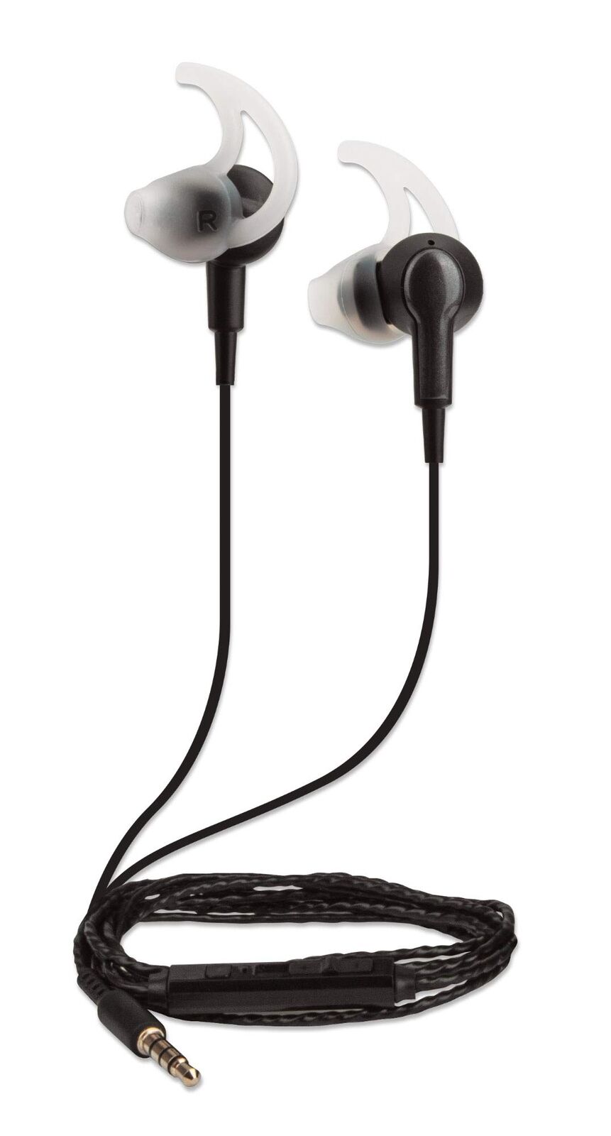 Earphones With Inline Mic- Noise Isolating Secure Fit Promo NUOVO