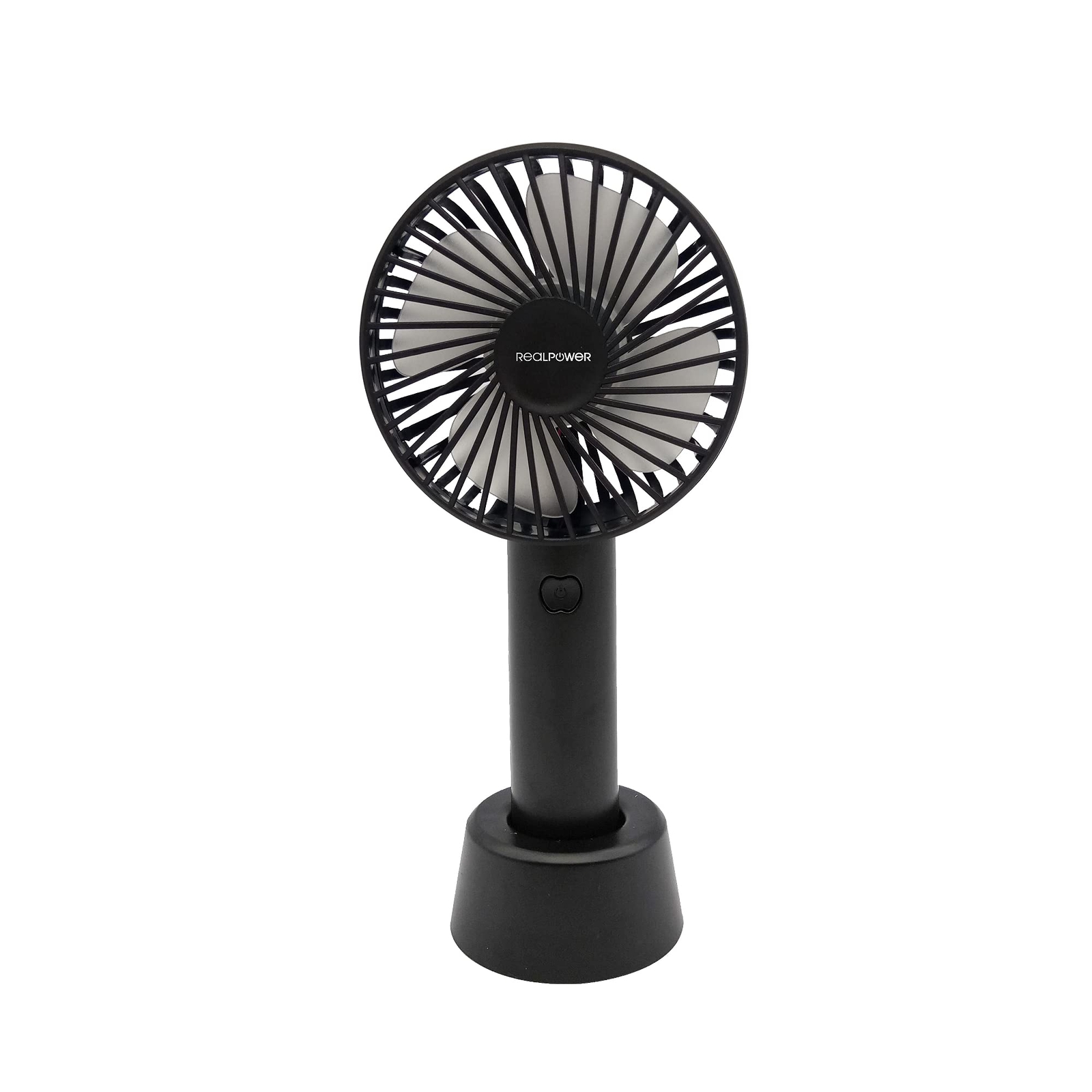 RealPower Ventilator Mobile Fan schwarz NUOVO