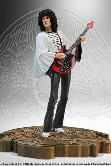 Knucklebonz Queen Rock Iconz Statue Brian May Ii (Sheer Heart Attack Era)  NUOVO