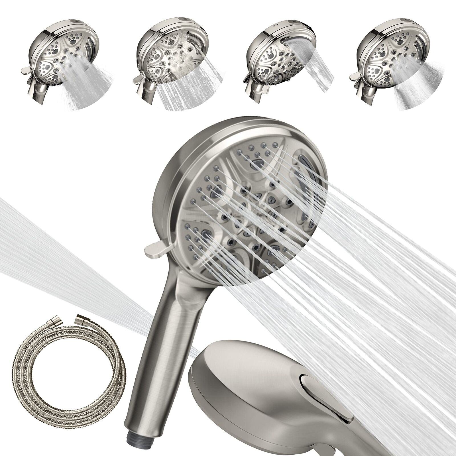 SparkPod High Pressure 5`` Multifunction Handheld Shower Head NUOVO