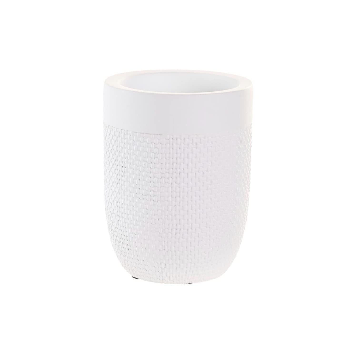 Glass Dkd Home Decor 8 X 8 X 10,5 Cm Cement White NUOVO