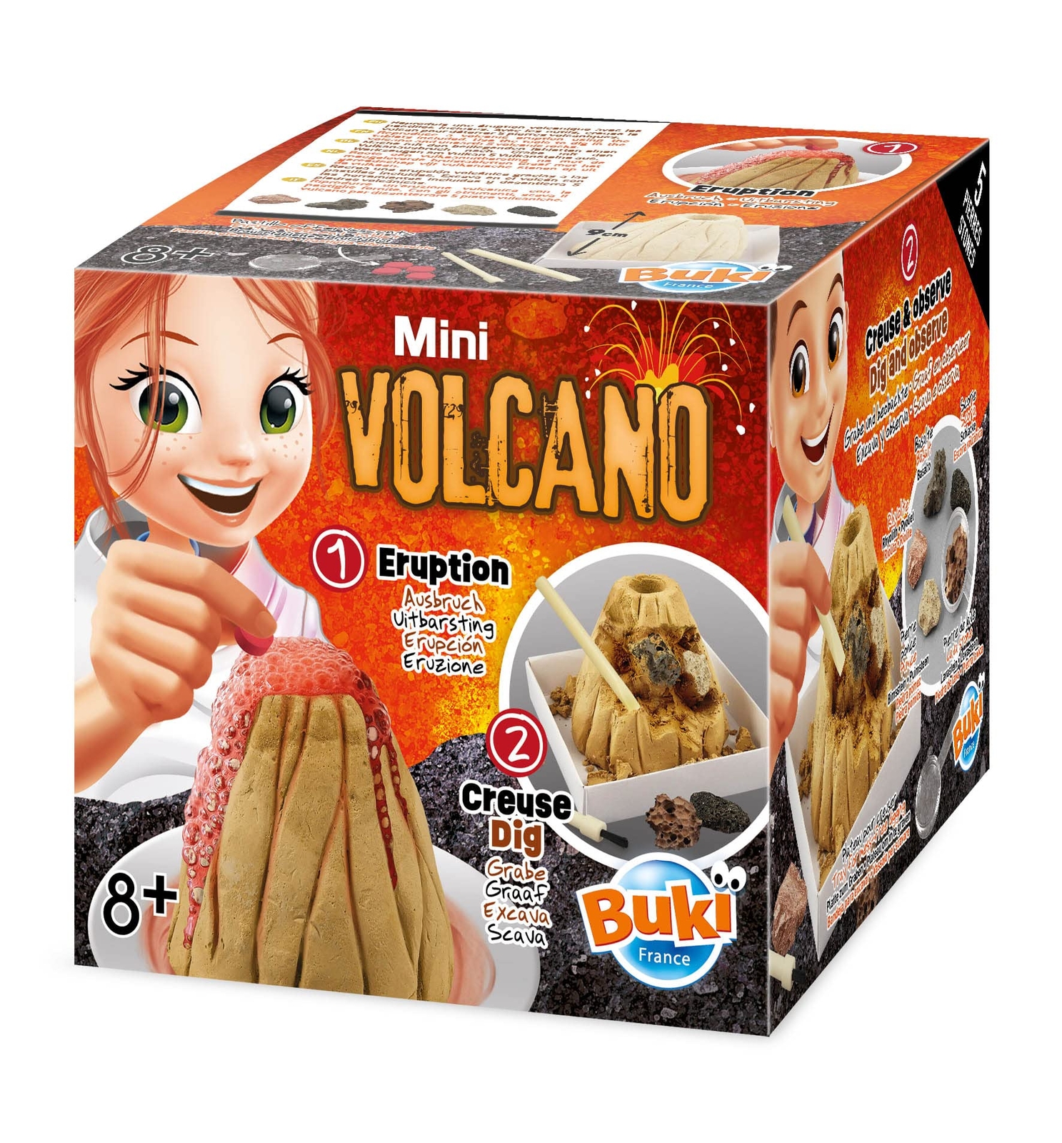 Buki France Mini Volcano Toy NUOVO