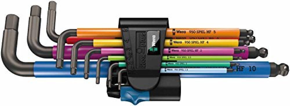 (TG. Taglia unica) Wera 05022210001 chiave esagonale L-shaped hex key set Metric