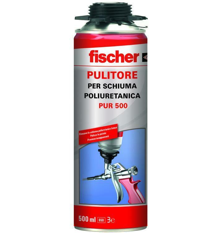 Fischer Pulitore pulizia elimina 500ml per schiuma poliuretanica pistola PUR500