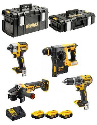 DeWALT Kit DCK422P3 (DCD796 + DCF887 + DCH273 + DCG405 + 3 x 5,0 Ah + DCB115 + D