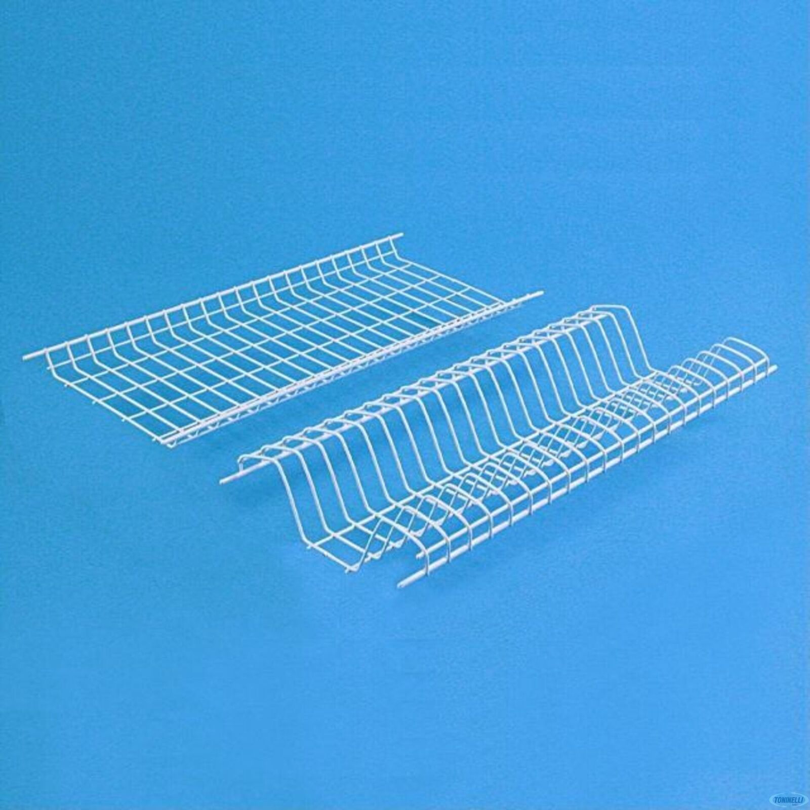 SCOLAPIATTI IN METALLO PLASTIFICATO PENSILE CUCINA COLA PIATTO INCASSO CM. 56
