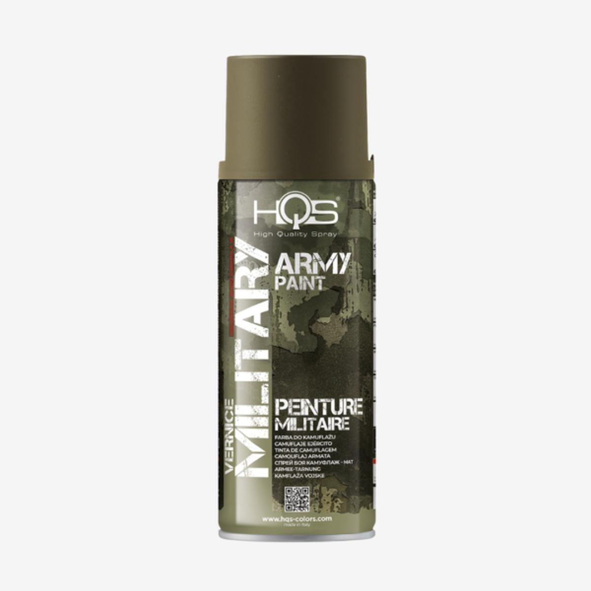VERNICE SPRAY MILITARY CAMOUFLAGE VERDE CANNA 400ML HQS COLORS