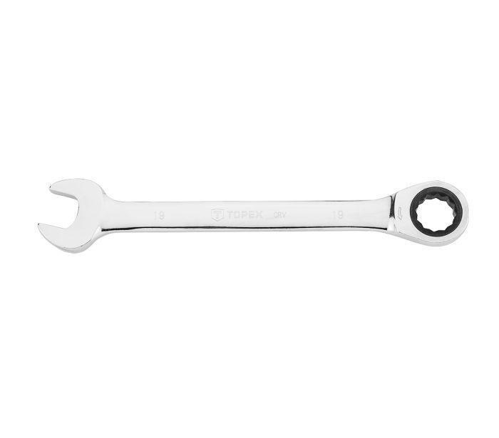 CHIAVE INGLESE COMBINATA CON CRICCHETTO DA 19 mm TOPEX, GTO 35D746
