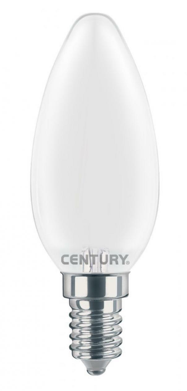 CENTURY LAMPADA FILAMENTO LED INCANTO SATEN CANDELA 4W E14 3000K 470LM