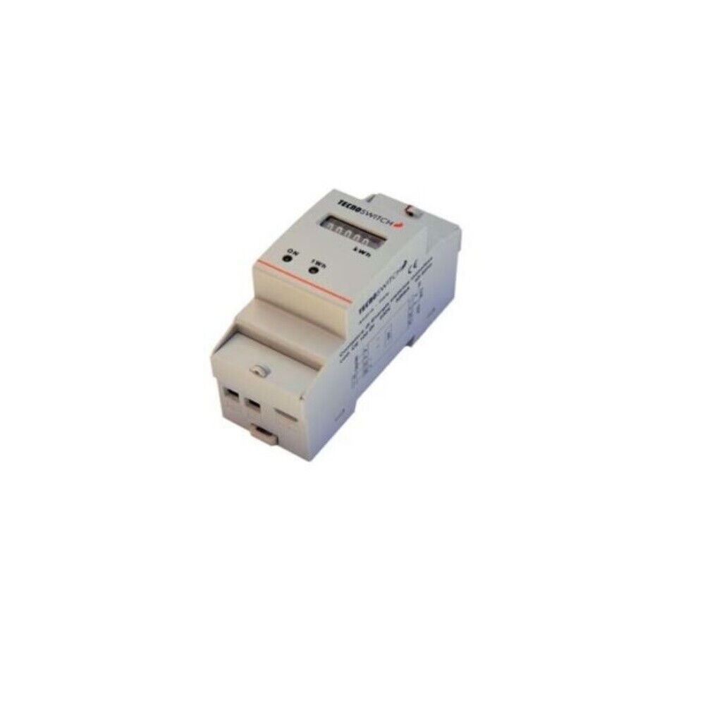 CONTASCATTI CONTATORE 220V Tecnoswitch 2 MODULI MODELLO CE102DI 60A elettricità