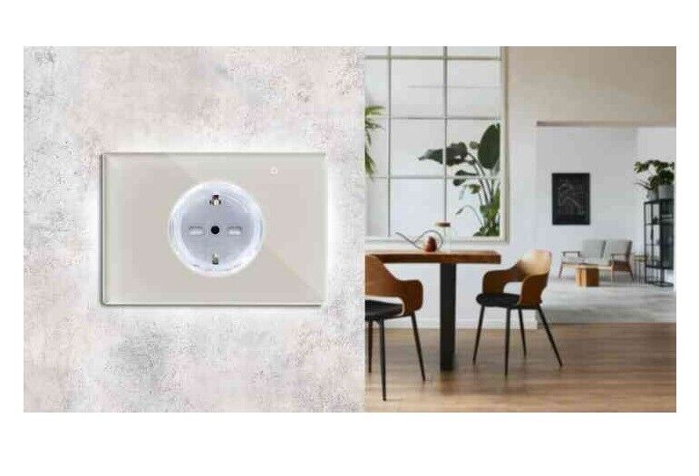 Iotty PRESA INTELLIGENTE SMART OIT PLUS SABBIA - IN VETRO (OSW2ITT) WIFI