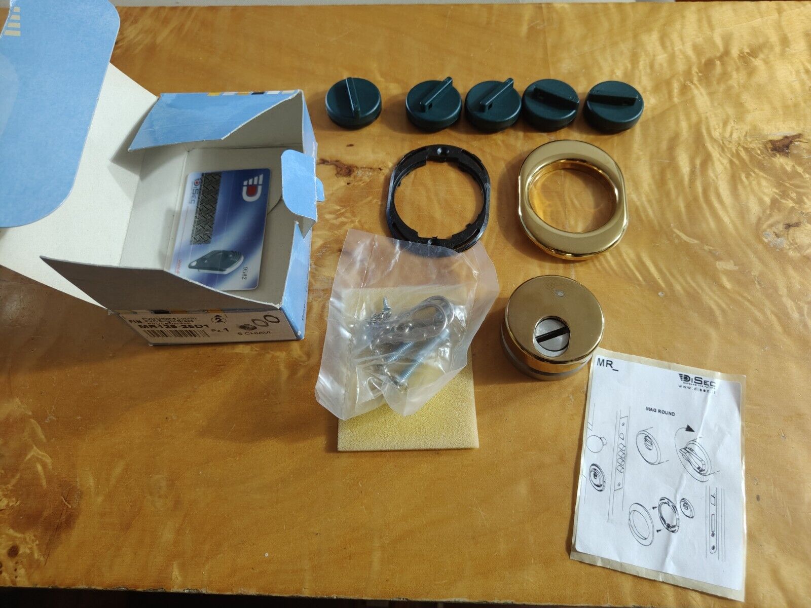 DISEC MRM29-25D1 DEFENDER MAGNETICO  ANTIACIDO CON 5 CHIAVI CROMO SATINATO