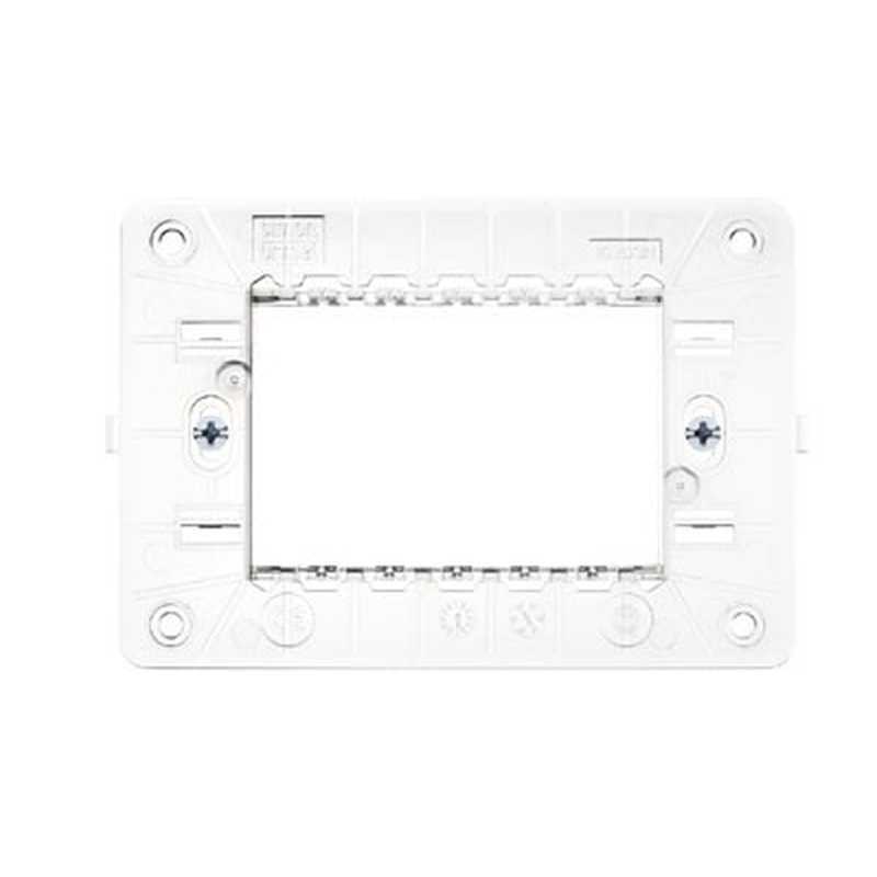 SUPPORTO RIBASSATO 3 MODULI CON VITI SERIE NEA - URMET DOMUS 10703N