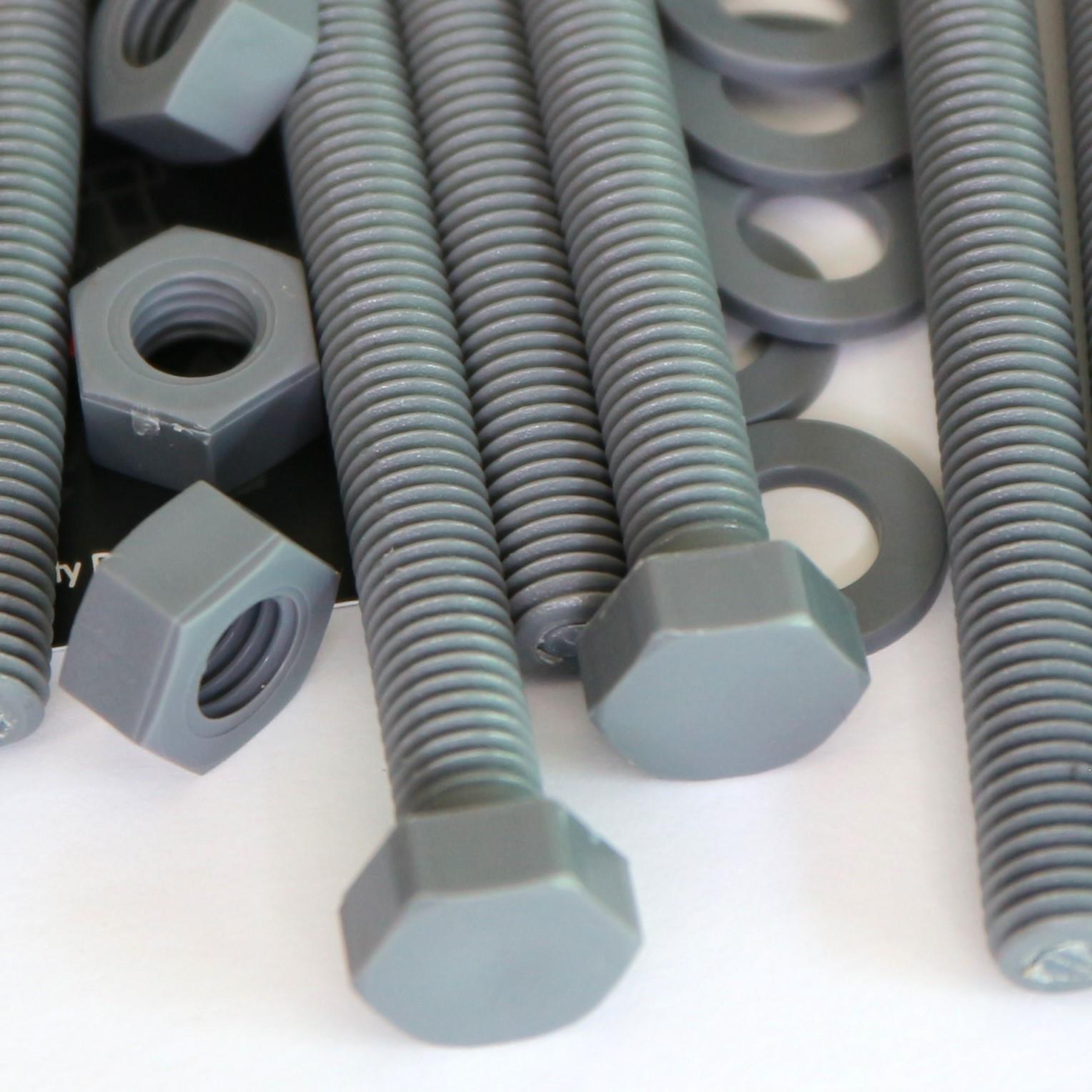 10x PVC, resistenti all'ossidazione, resistenti all'acqua, UPVC, M8x100mm