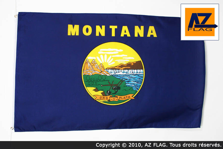BANDIERA MONTANA 150x90cm - GRAN BANDIERA STATO AMERICANO – USA - STATI UNITI 90
