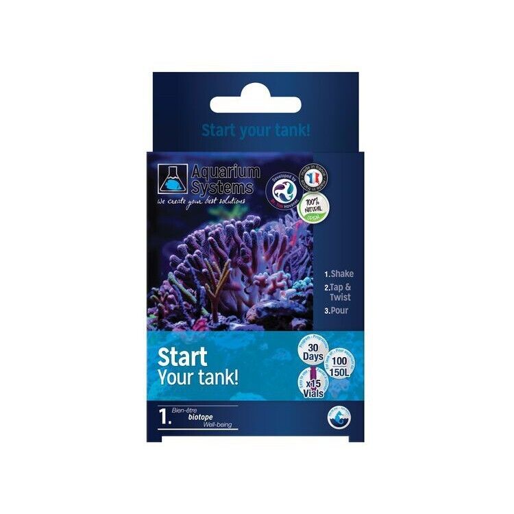 Batteri Programma Start Up Marino fiale Aquarium System