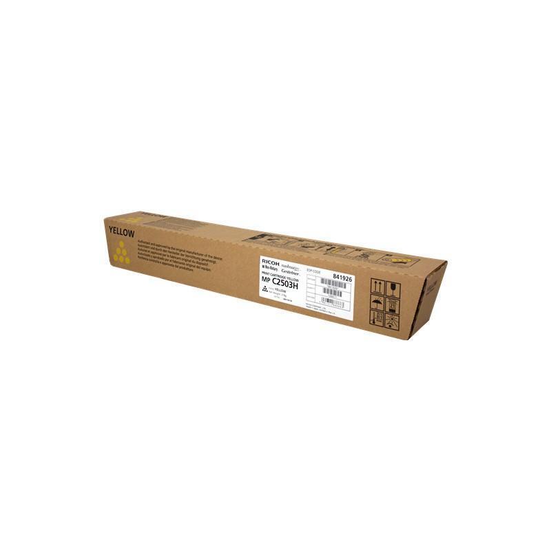 TONER ORIGINALE RICOH MPC2503H GIALLO 841926 PER RICOH AFICIO MP C2003,MP C2004S