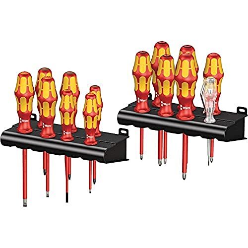 Wera 05105631001 Kraftform Big Pack 100 VDE, Serie giravite isolati VDE, 14 pezz