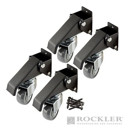Kit di 4 Rotelle Per Mobili Con Freno Diametro 2-3/8" Rockler