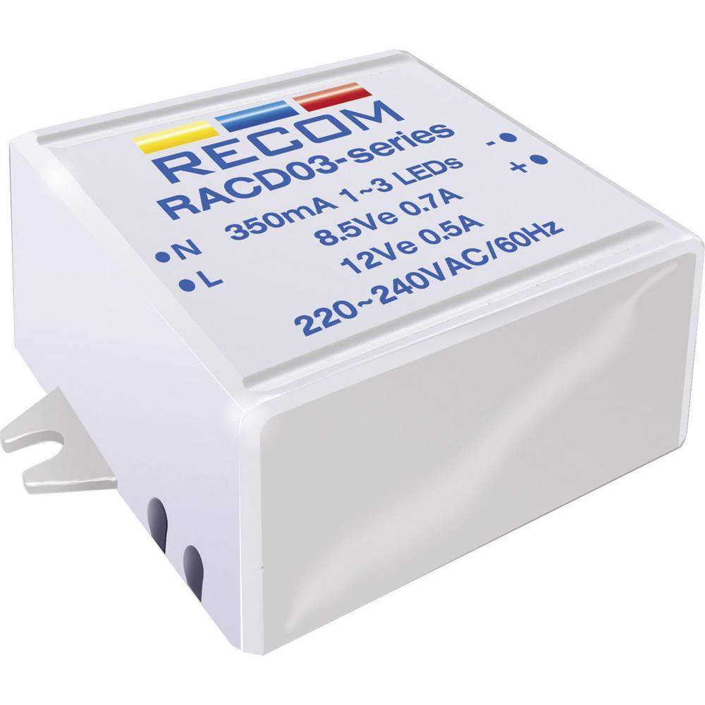 Recom Lighting RACD03-350 Fonte di alimentazione costante LED 3 W 350 mA 12