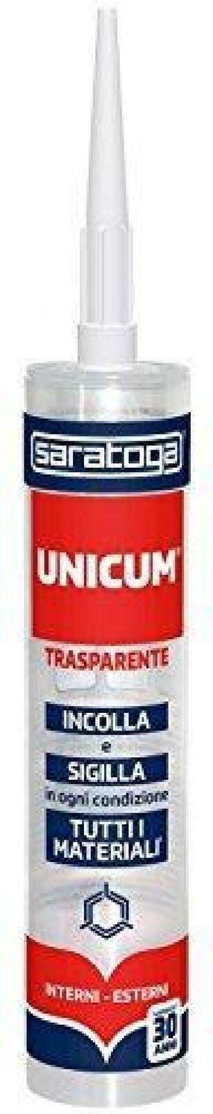 SARATOGA UNICUM ADESIVO SIGILLANTE POLIMERICO TRASPARENTE GR.300