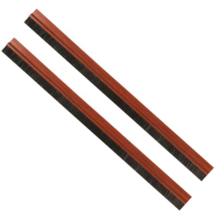 2x Paraspifferi Parafreddo con spazzola Sotto porta finestra Adesivo PVC 90 cm