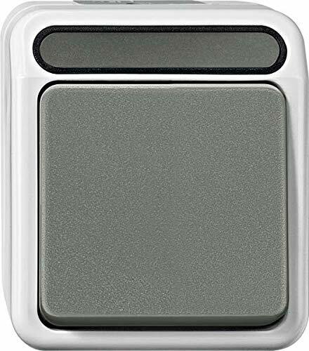 Merten, Interruttore a croce, unipolare, Aquastar, Grigio, MEG3117-8029 (c2b)