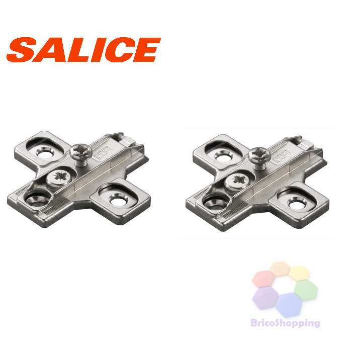 Salice 2 Pz Coppia Di Basette Regolabile Art. B2r3e09 H0 Altezza Zero