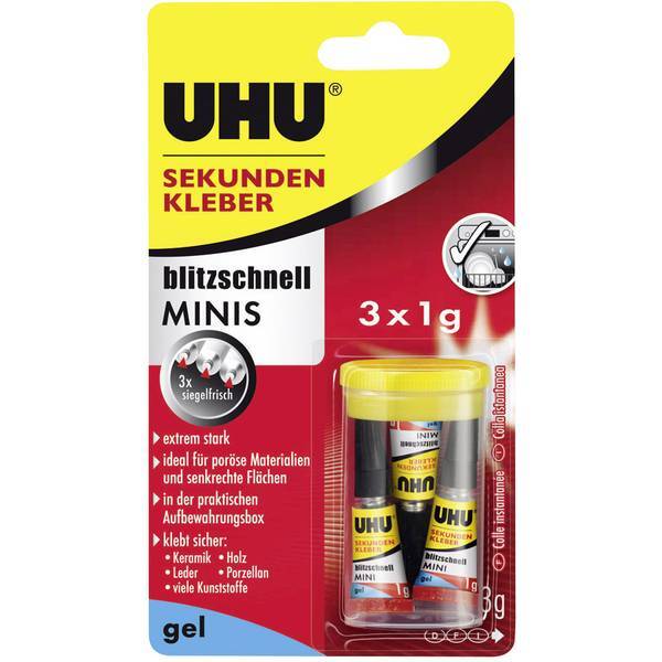 Supercolla uhu blitzschnell minis gel 45370 3 g
