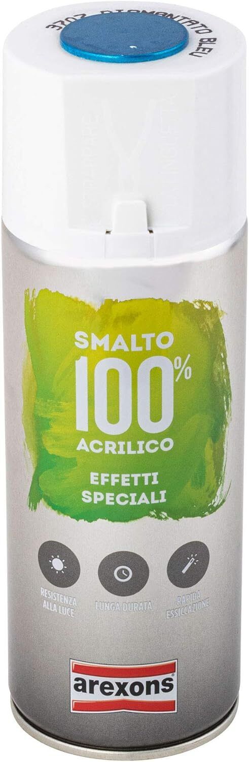 BOMBOLETTA SMALTO SPRAY 100% ACRILICO EFFETTO DIAMANTATO 3707 BLU AREXONS