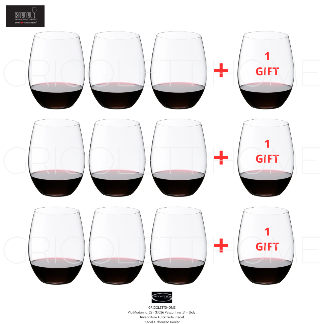 Riedel - The O Wine Tumbler - Set 12 bicchieri - Cabernet Merlot  - 7414/0