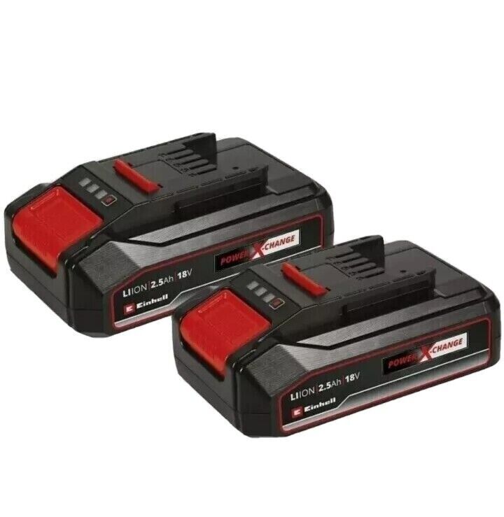 BATTERIE 18V 2,5 ah POWER X CHANGE batterie litio EINHELL 2 PEZZI