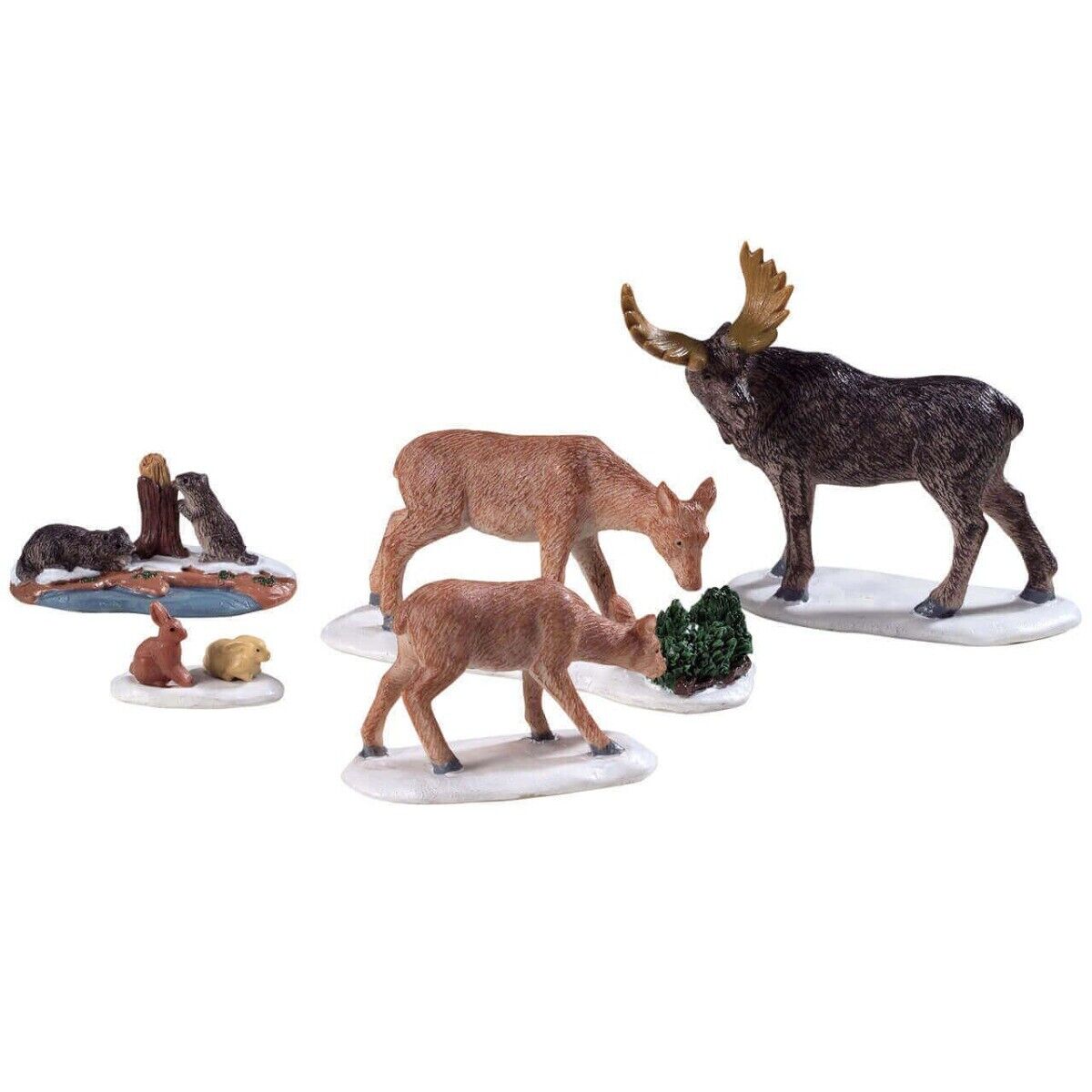 LEMAX ANIMALI DEL PARCO CURIOSI - WILD ANIMALS, SET OF 5 COD.92771