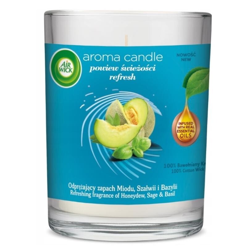 AIR WICK Aroma Candle Rinfresca una ventata di freschezza Candela profumata al m