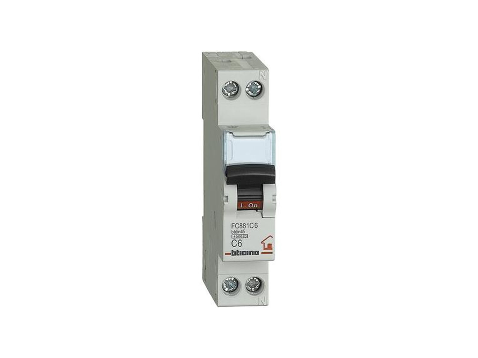 BTICINO INTERUTTORE MAGNETOTERMICO 1 MODULO DA 6 A FC881C6