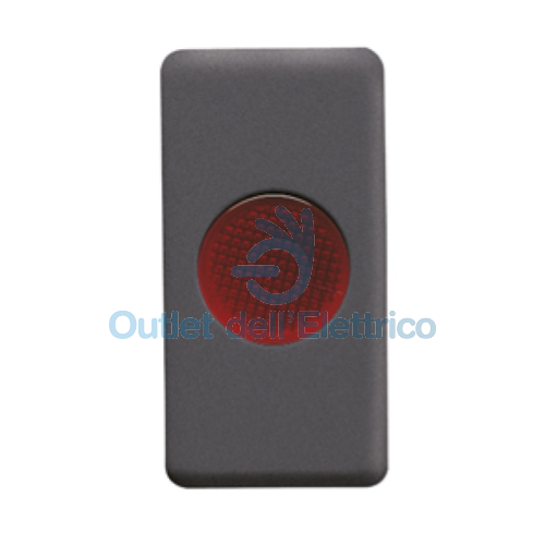 GEWISS   SPIA PIANA DIFFUSORE ROSSO GW21603 SYSTEM NERA/BLACK