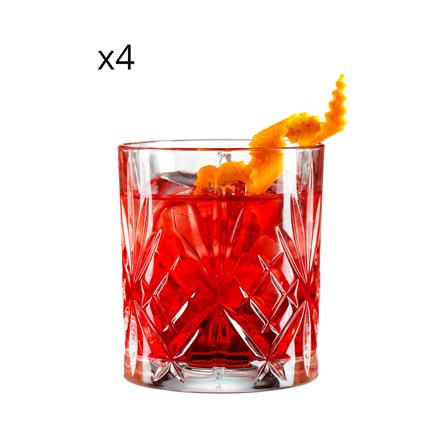 RCR Set bicchieri Mixology per aperitivo in vetro, 4 pezzi trasparente
