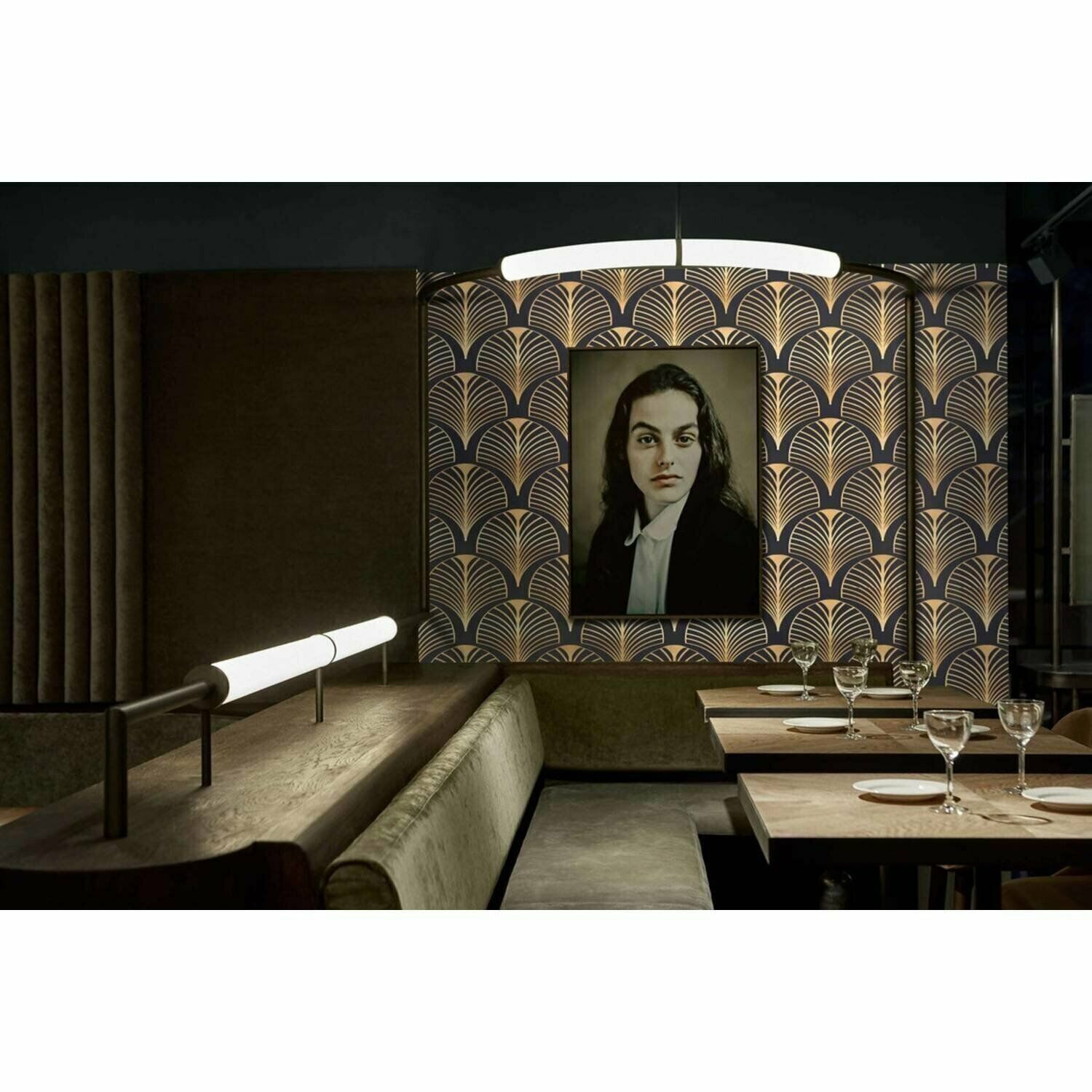 W4B Carta Da Parati Art Déco Anni '30 fatta in carta