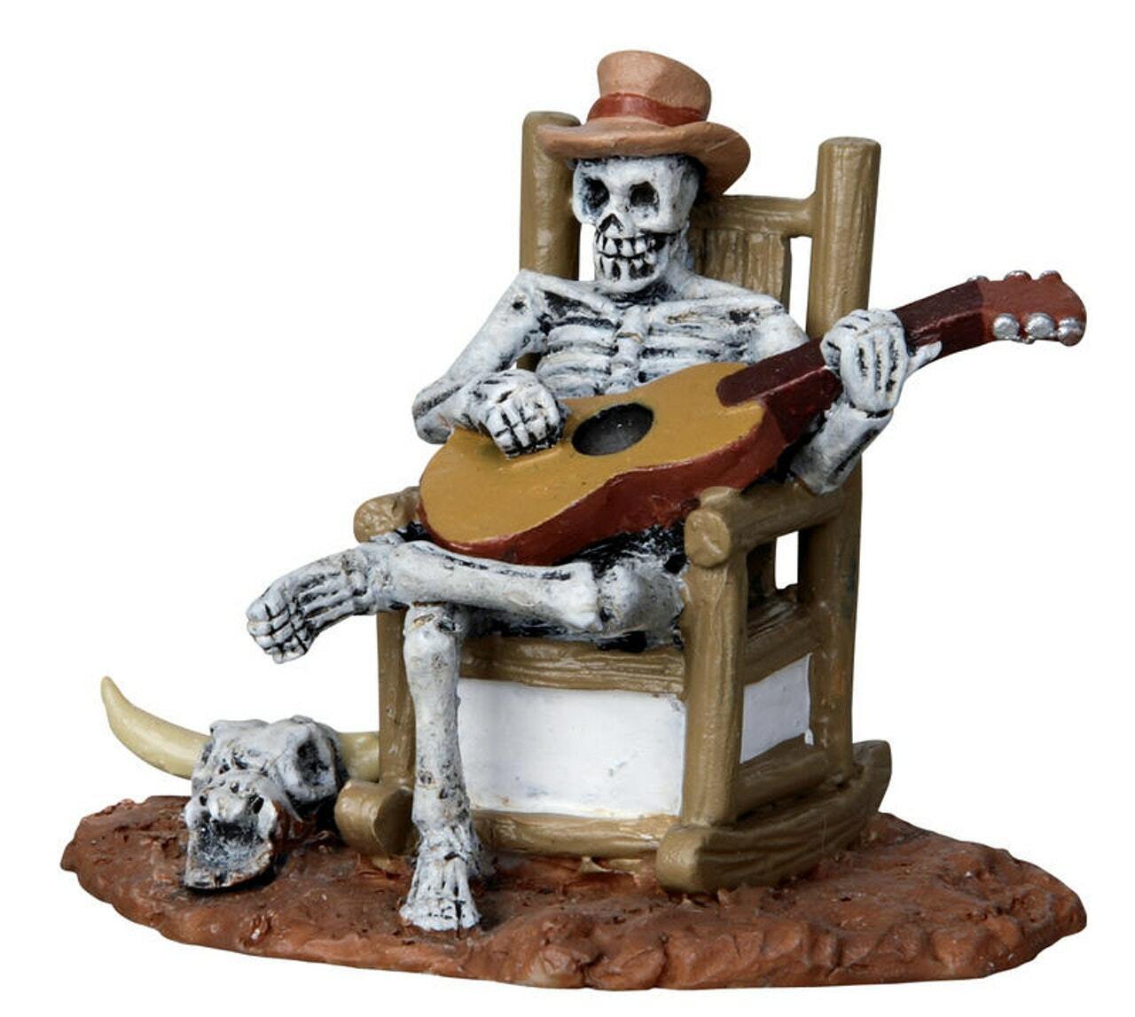 LEMAX SCHELETRO CHE SUONA LA CHITARRA - ROCKING CHAIR SKELETON COD 22003