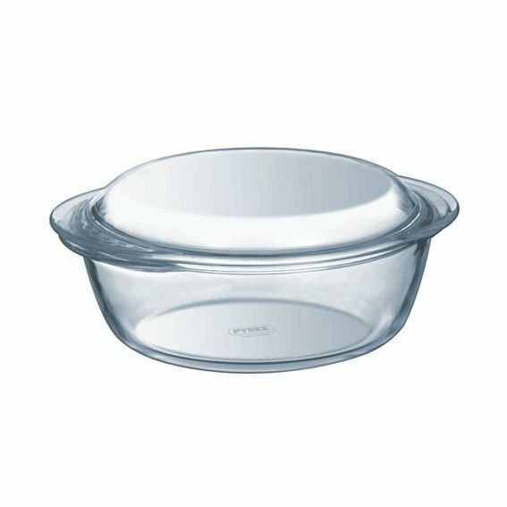 CASSERUOLA CON COPERCHIO VETRO DA FUOCO CM.27X23X10H BOROSILICATO PYREX 5 2024