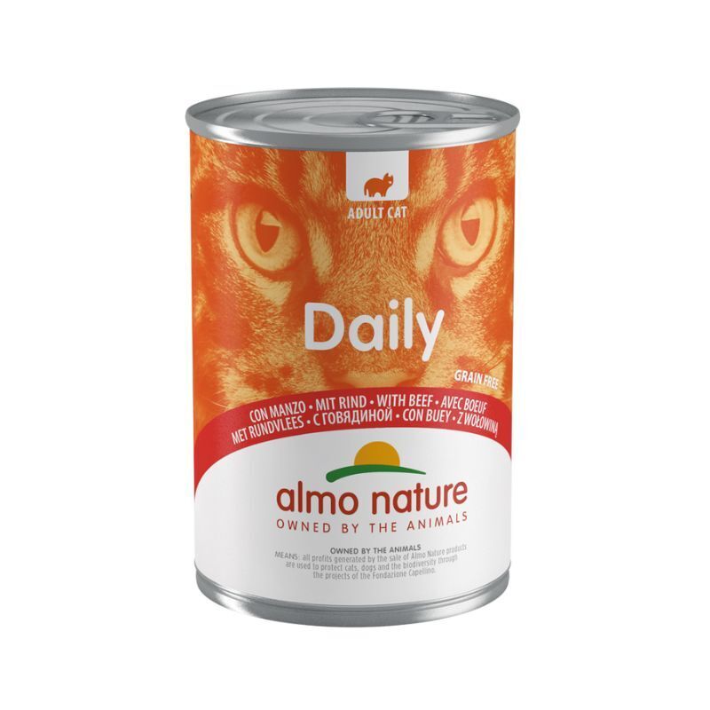 Almo nature cat daily manzo 400gr