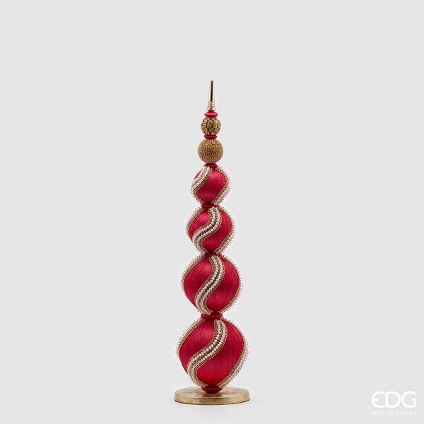 EDG Enzo De Gasperi Topiary Sfere Mix Perle Natale H 65 Cm D 16 Cm Beauty