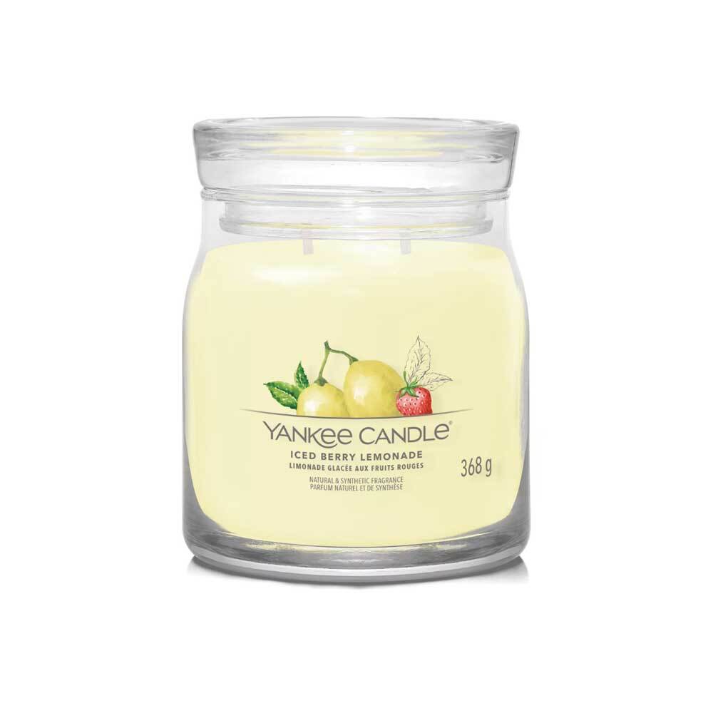 YANKEE CANDLE CANDELA MEDIA SIGNATURE ICED BERRY LEMONADE