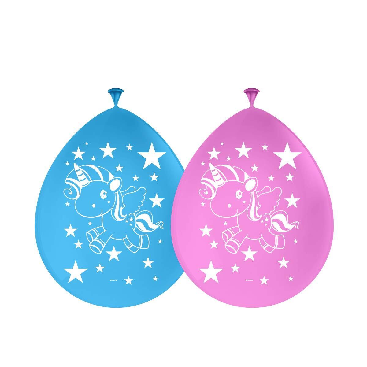 Generique Ballons mit Einhorn, 8 Stück