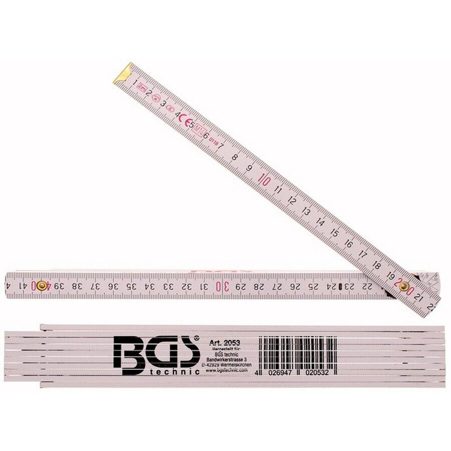 metro piechevole l.2m legno - codice bgs2053 BGS officina