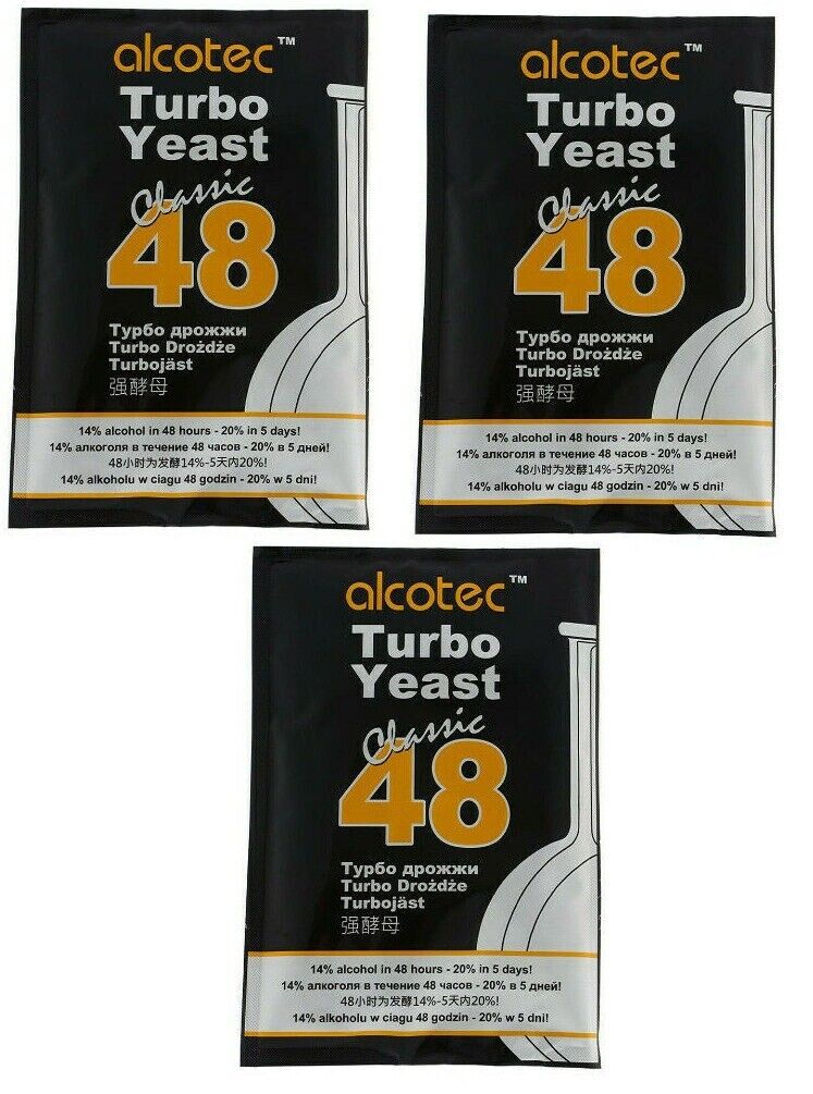 3x Alcotec Turbohefe Classic 48-20% in 5 giorni